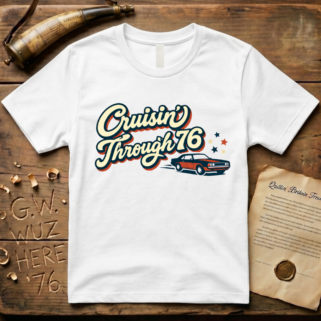 Retro 1976 Bicentennial Cruisin' Through '76 T-Shirt