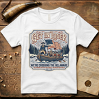 Get in Loser We're Crossing the Delaware Printed Patch T-Shirt