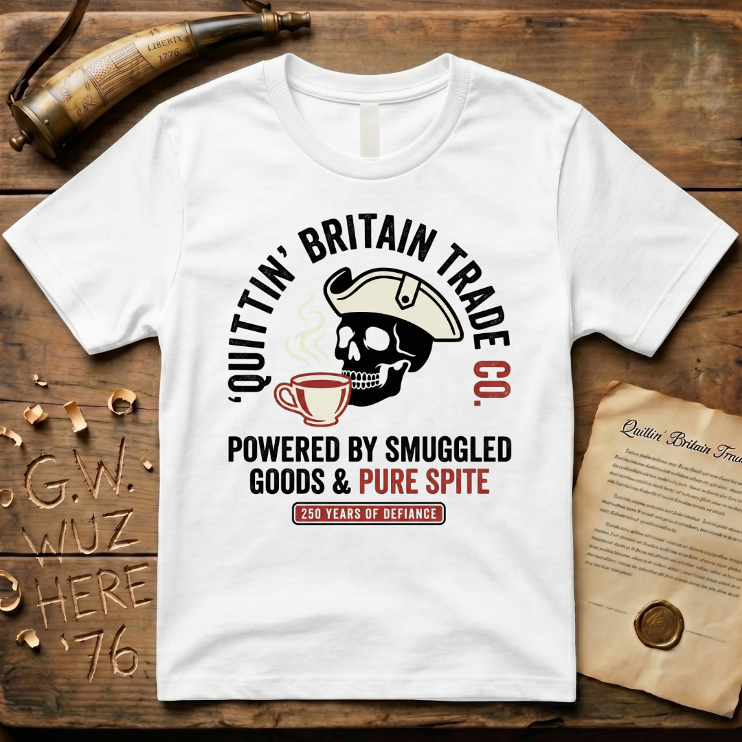 Quittin' Britain Trade Co. 250 Years of Pure Spite Skull T-Shirt