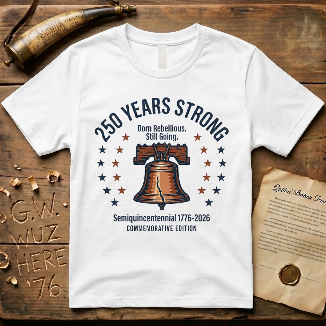 Semiquincentennial Commemorative Edition 250 Years Strong, Born Rebellious, Still Going T-Shirt