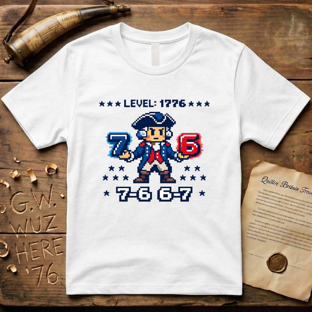 8-Bit George Washington 6-7 7-6 T-Shirt