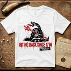 Quittin' Britain Trade Co. Biting Back Since 1776 Timber Rattlesnake T-Shirt