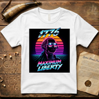 George Washington Maximum Liberty 80's Action Movie T-Shirt