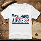 Washington - Adams '89 Classic Presidential Campaign T-Shirt