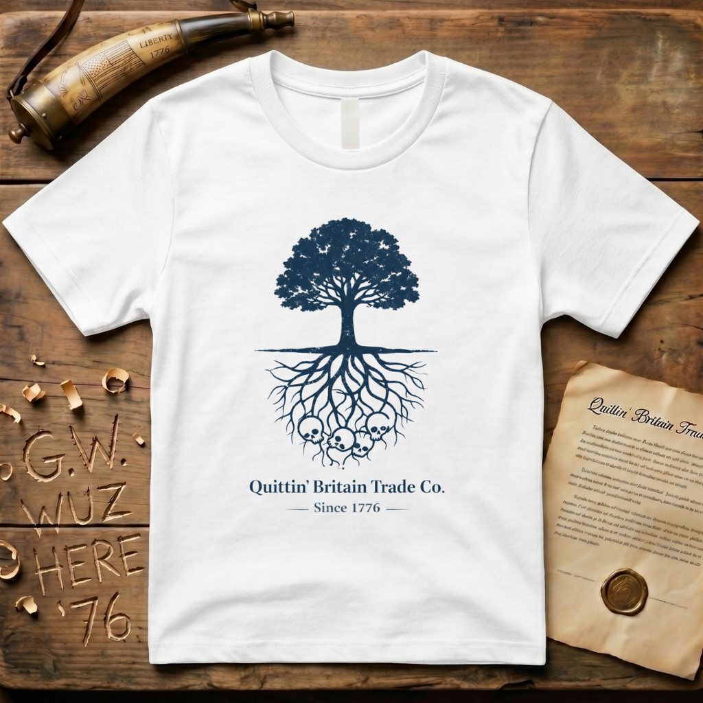 Minimalist Liberty Tree Quittin' Britain Trade Co. T-Shirt