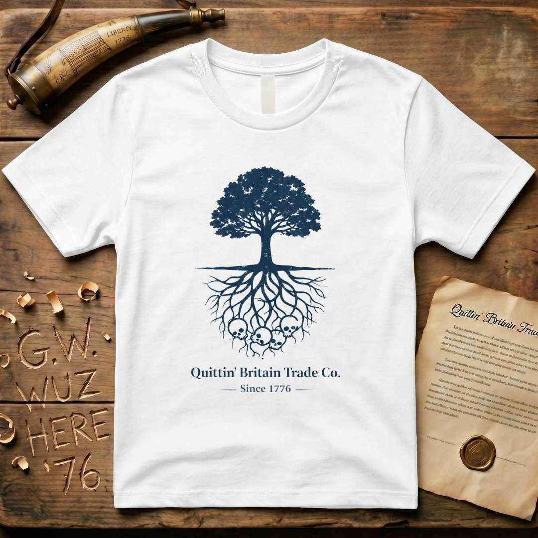 Minimalist Liberty Tree Quittin' Britain Trade Co. T-Shirt
