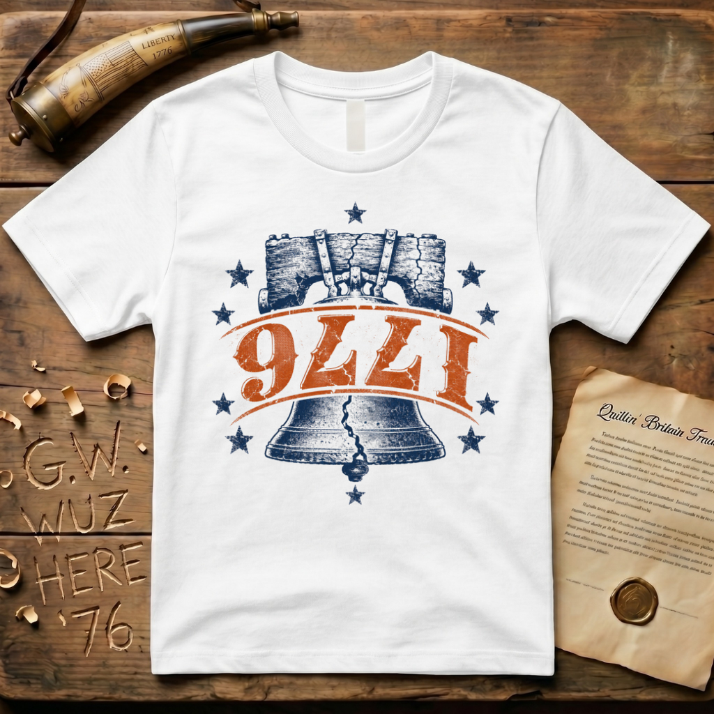Upside Down 1776 Liberty Bell T-Shirt