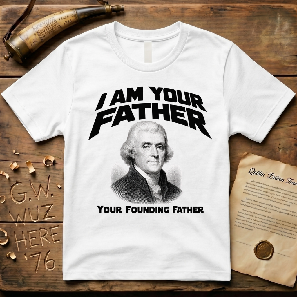 Thomas Jefferson I Am Your Founding Father Light Father's Day T-Shirt