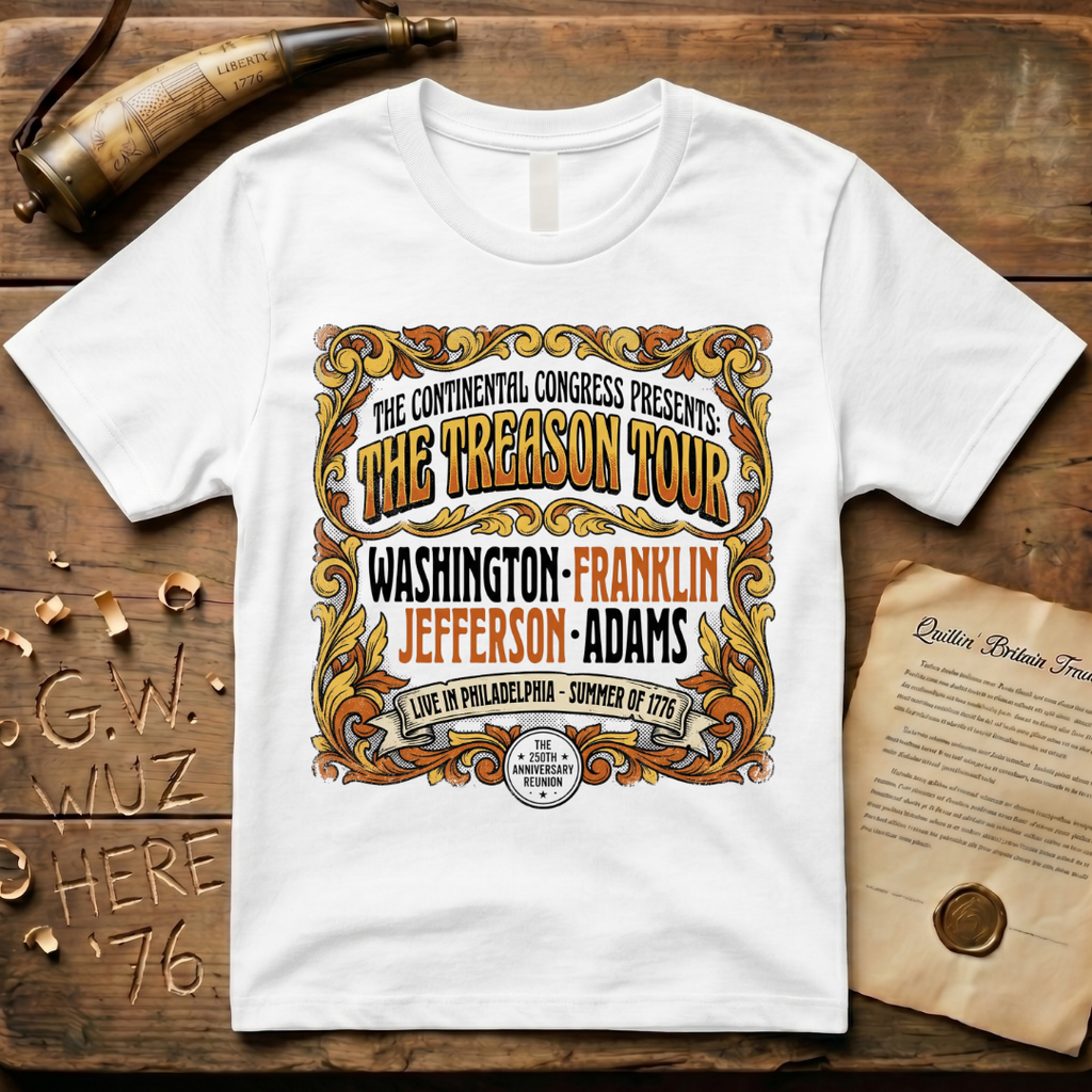 The Treason Tour Live in Philadelphia Summer of 1776 Concert T-Shirt
