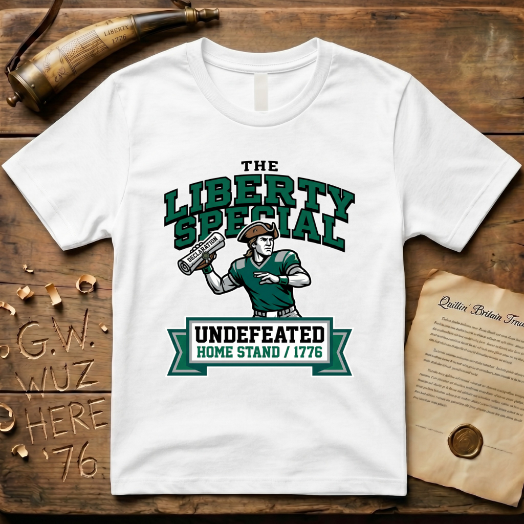 The Liberty Special - Undefeated Homestand 1776 Football T-Shirt