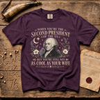 John Adams Not As Cool As His Wife - Comfort Colors® Dark T-Shirt
